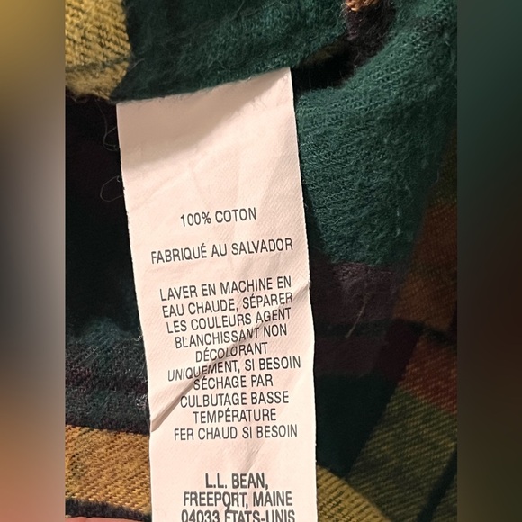L.L.Bean Men's  Flannel Shirt Traditional Fit Plaid XXL -Tall, #228066, Vintage - Picture 5 of 5